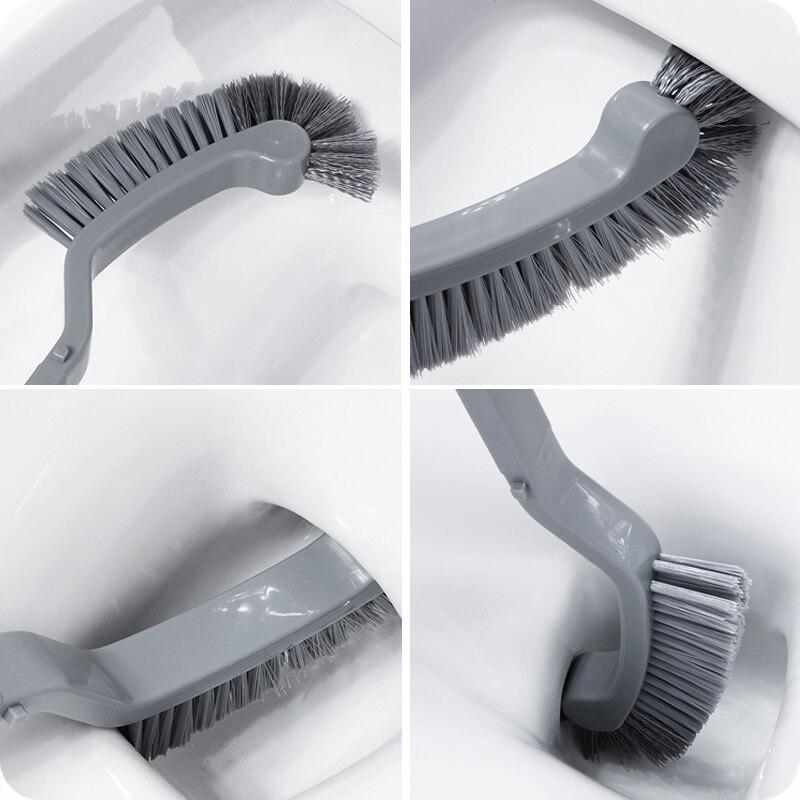 1pc Multifunctional Plain Long Handle Soft Hair Toilet Brush Household Bathroom Cleaning Brush Dusty Brush