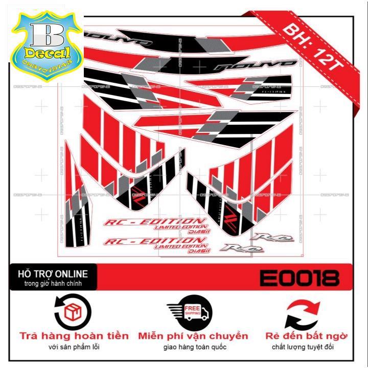 Tem rời dành cho NOUVO 5 SX TRẮNG ĐỎ