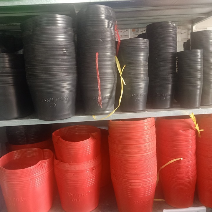 50 Chậu nhựa đỏ C11 270x220mm