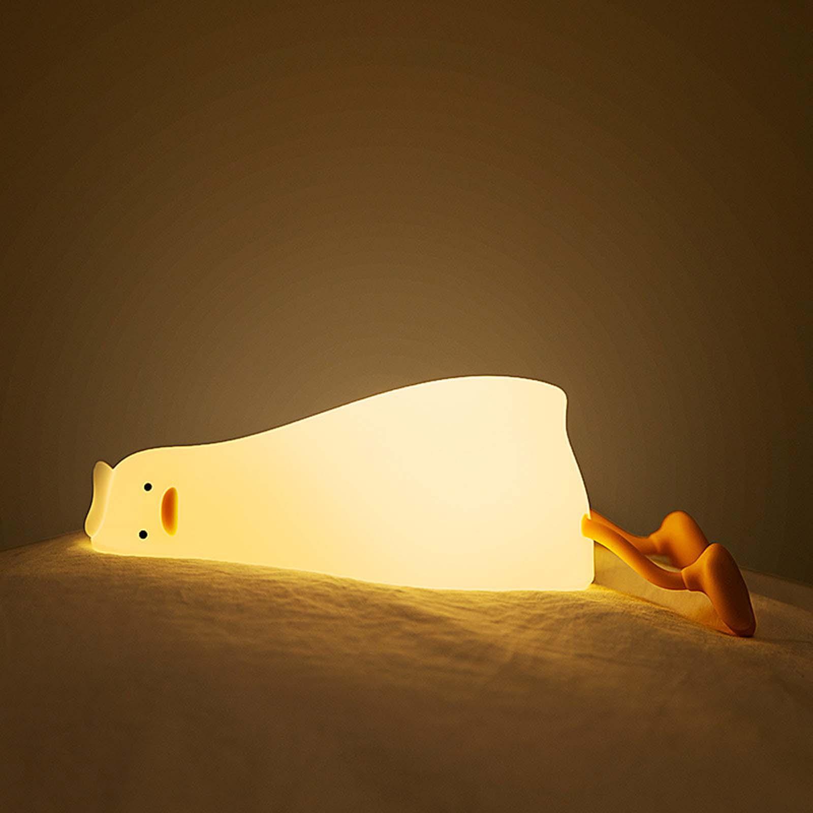 Cute Silicone Night Light Touch Control USB Rechargeable for Children Baby