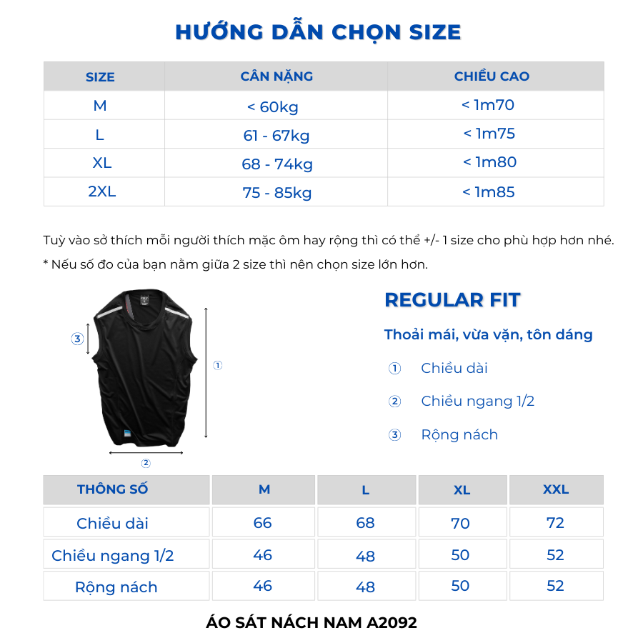 Áo tank top, ba lỗ sát nách thể thao nam thấm hút co dãn nhiều màu Reeta - A2192