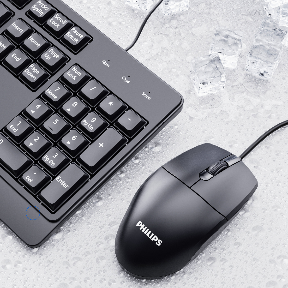 Combo Bàn phím và Chuột có dây Philips SPT6247 - Hàng chính hãng