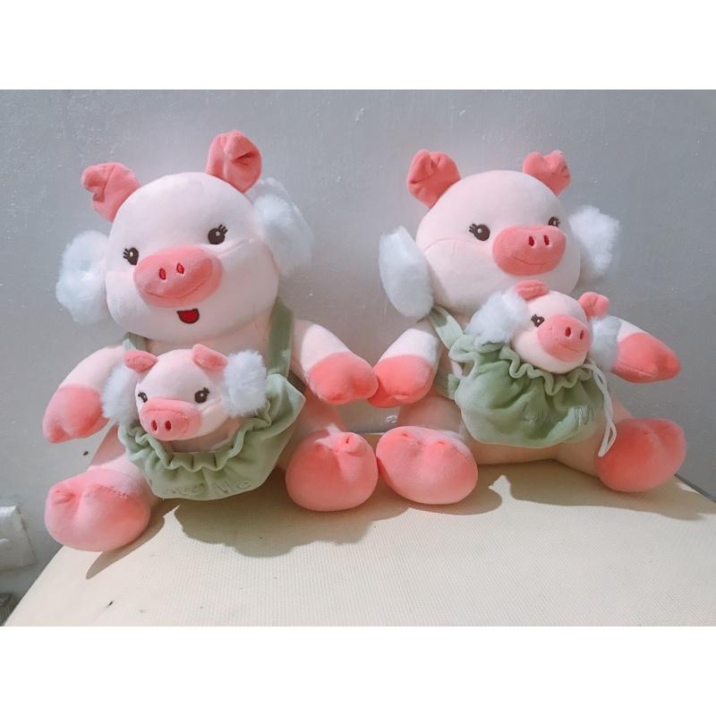 Gấu bông bé Heo địu con size 28cm