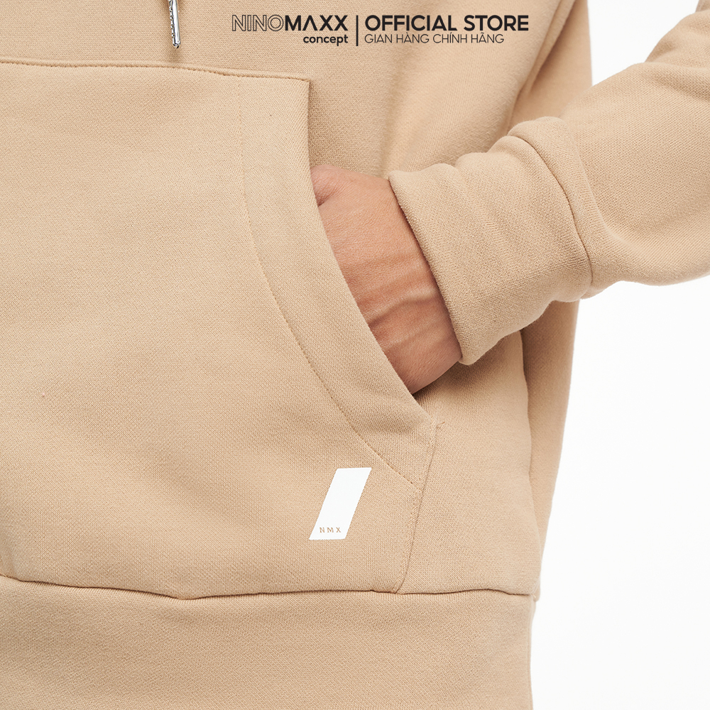 NINOMAXX Áo hoodies Basic Nam chất liệu cotton tay dài 2204006