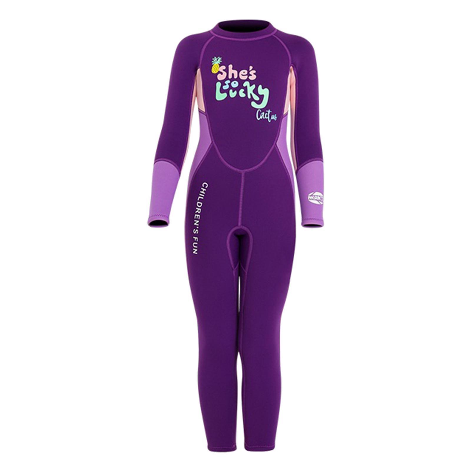 Kids Wetsuit, 2.5mm Neoprene Thermal Swimsuit, Full Body Surf Suit for girls and boys and , Long Sleeve Wet Suits for Swimming