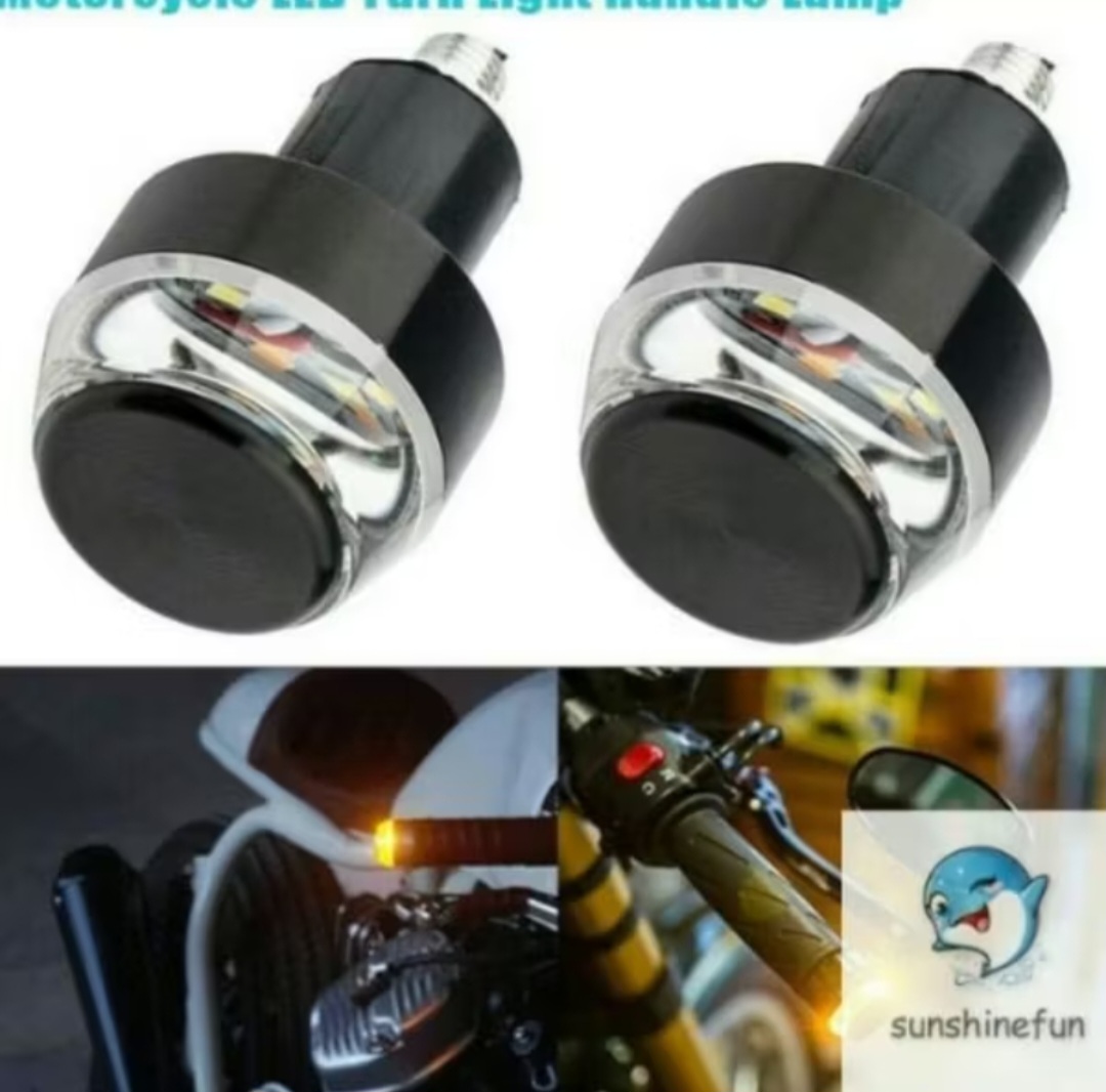 BỘ 2 CÁI ĐẦU GÙ CHỐNG ĐỔ BẢO VỆ TAY LÁI XE MÁY CÓ ĐÈN LED TRANG TRÍ CỰC ĐẸP