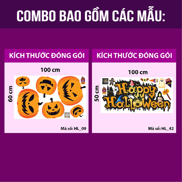 Combo bí ngô chào mừng Halloween 2020