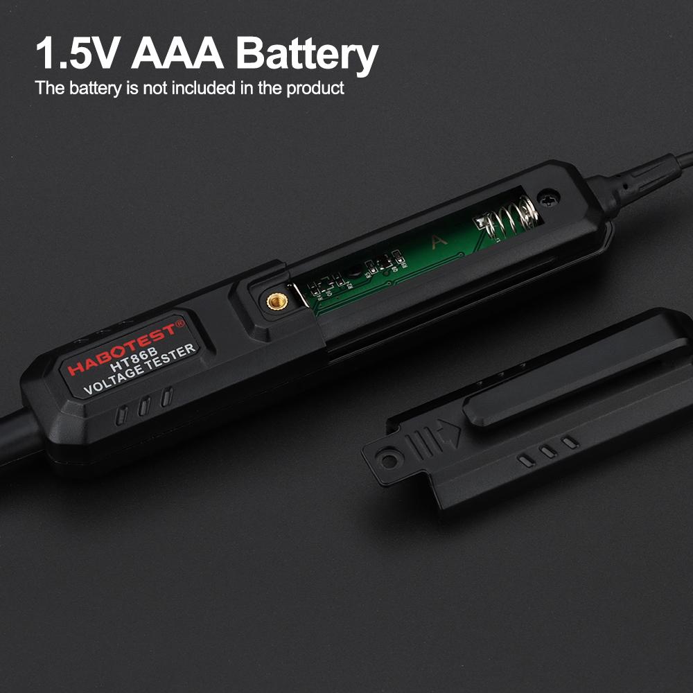 HABOTEST Pen Type Digital Multimeter Voltage Tester for Measuring AC/DC Voltmeter Resistance Diode Capacitance Electrical Tester with Backlight and Flashlight