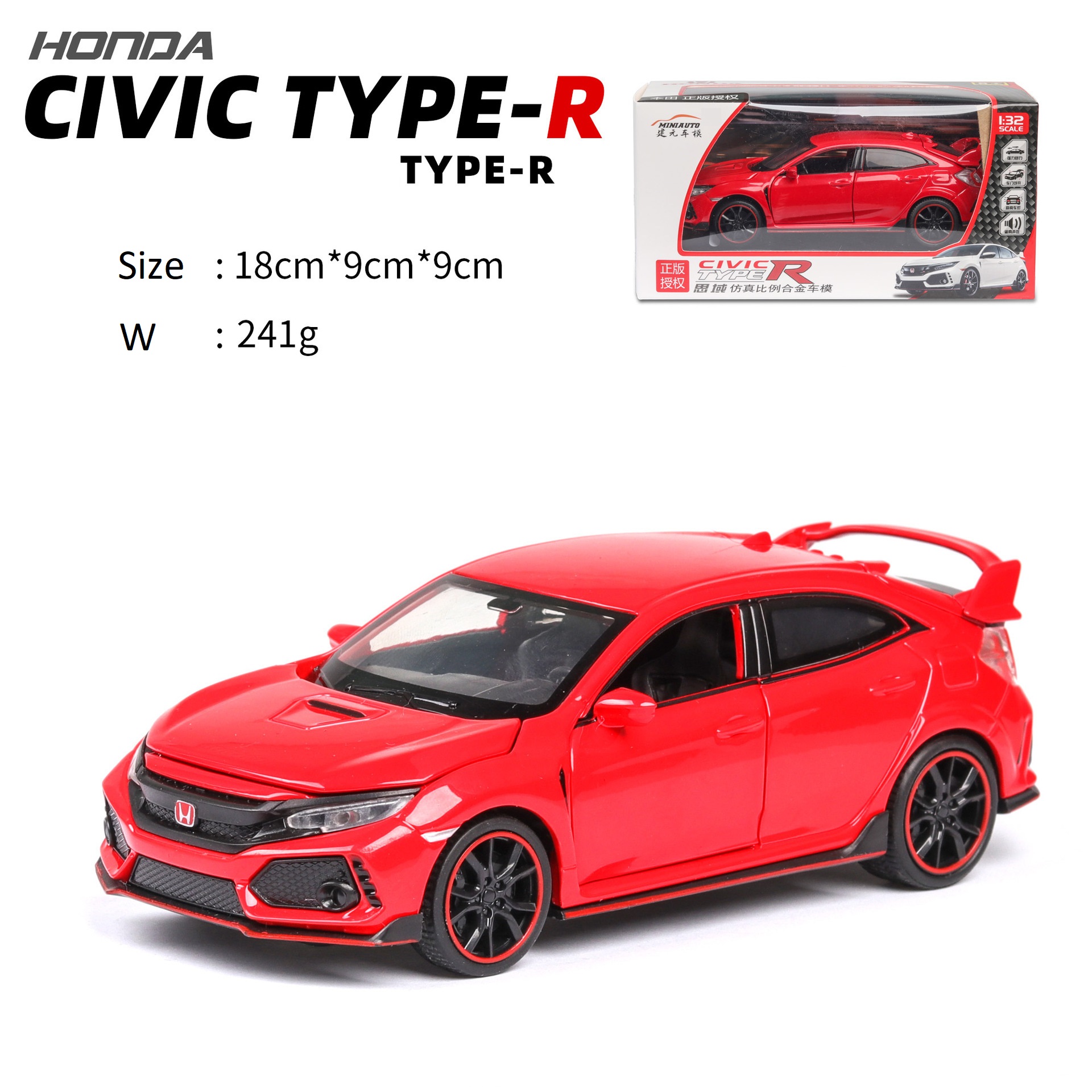 Xe Mô Hình Hợp Kim Honda CV Type R_Tỉ Lệ 1:32