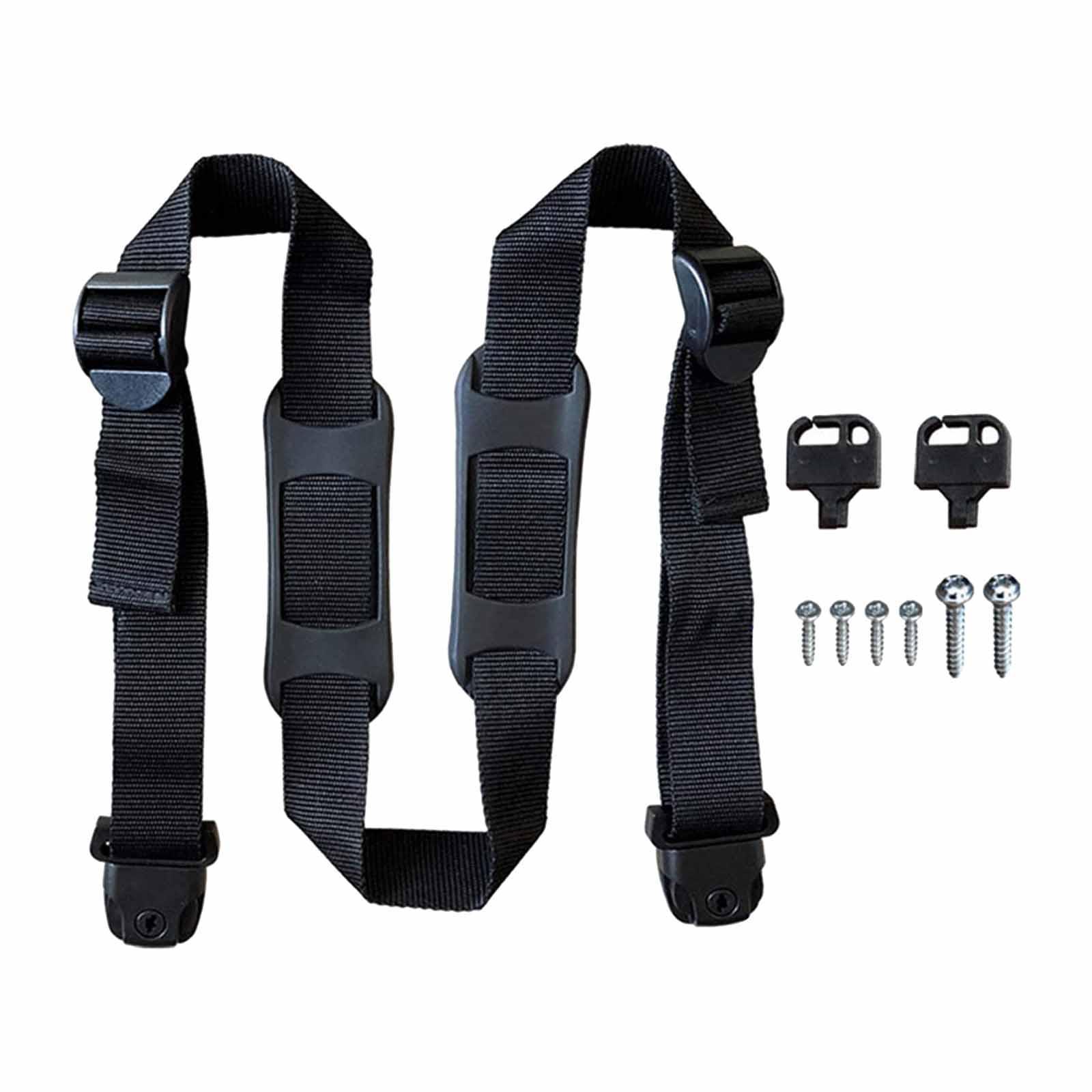 Garbage Strap Trash Can Lid Lock, Nylon Strap with Mount Screws, Dustbins Lock Strap, Garbage Can Security Strap for Outdoor Road Garbage Can