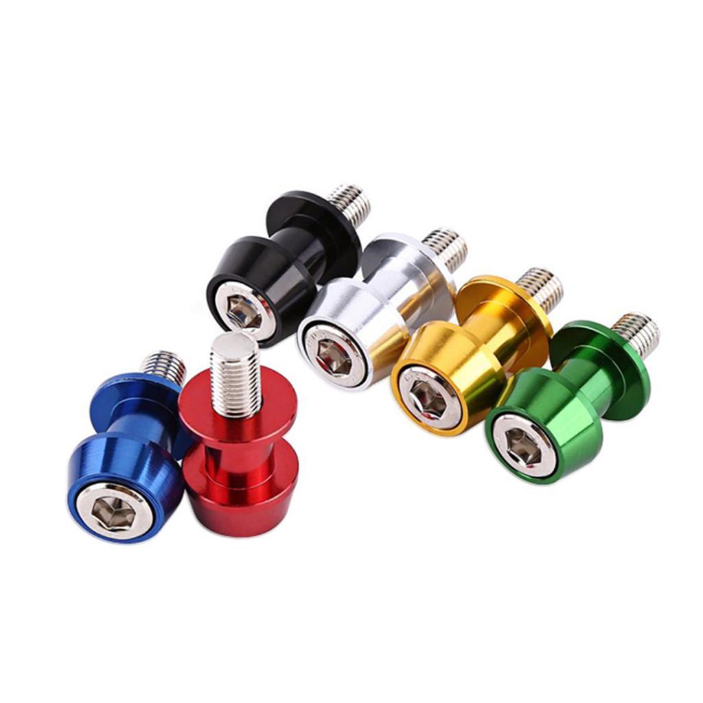 4pcs CNC Aluminum 8mm Rear Motorbike Swingarm Spool Sliders Stand M8 Bobbins