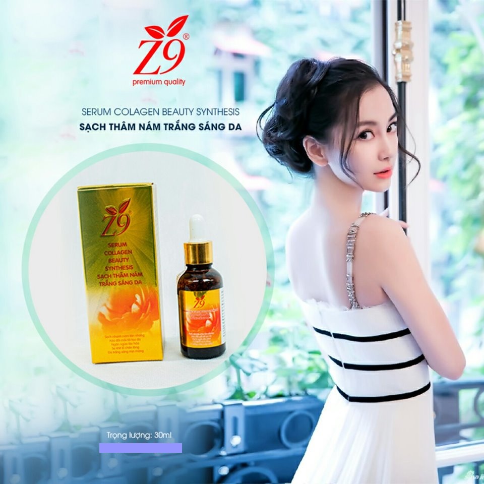 Serum sạch thâm nám trắng sáng da Z9 - Serum collagen beauty (hộp chai 30ml)