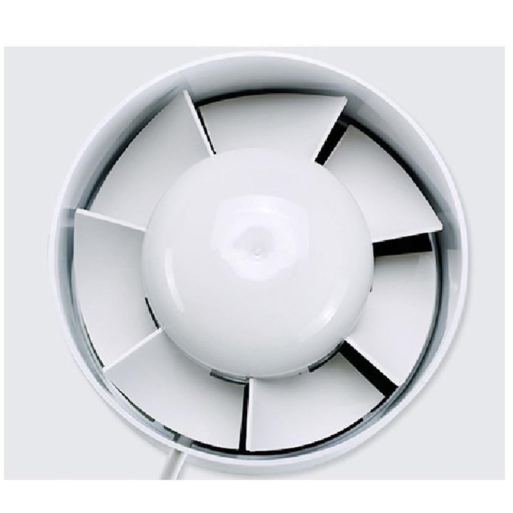 220V Plastic 4,5,6 Duct Fan Exhaust Vent Air Cooled Hydroponic Inline Blower