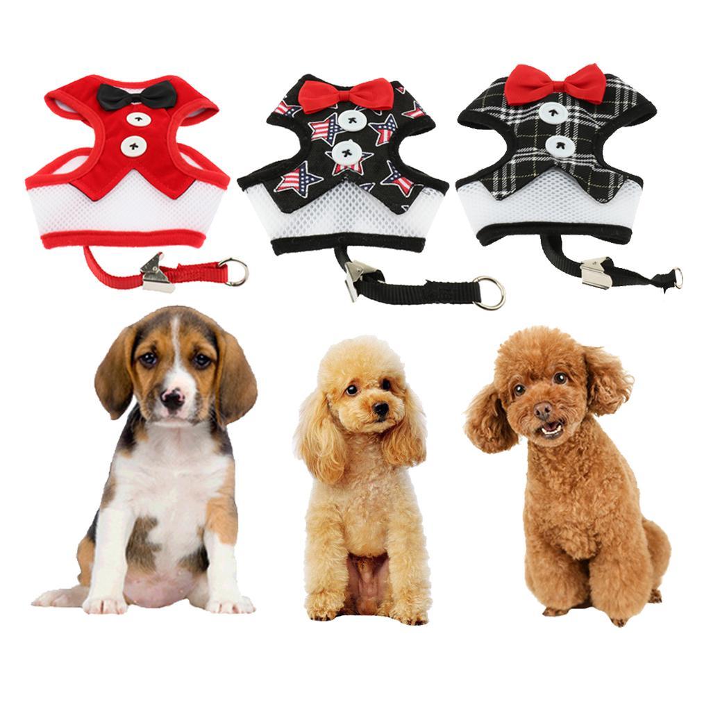 Cute Comfort Dog Vest Harness Leash Dog Outdoor Walking Vest