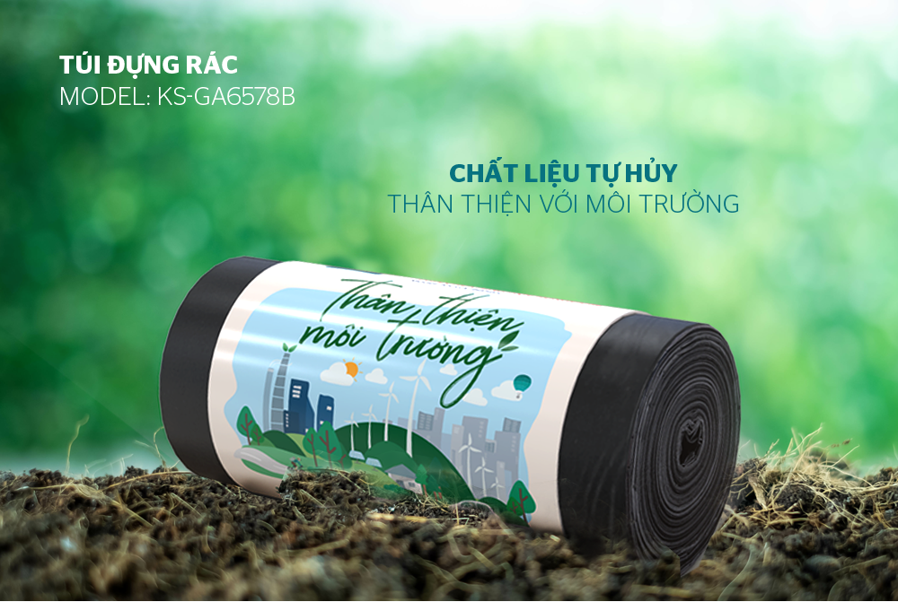 Túi đựng rác phân hủy sinh học SUNHOUSE KS-GA6578B