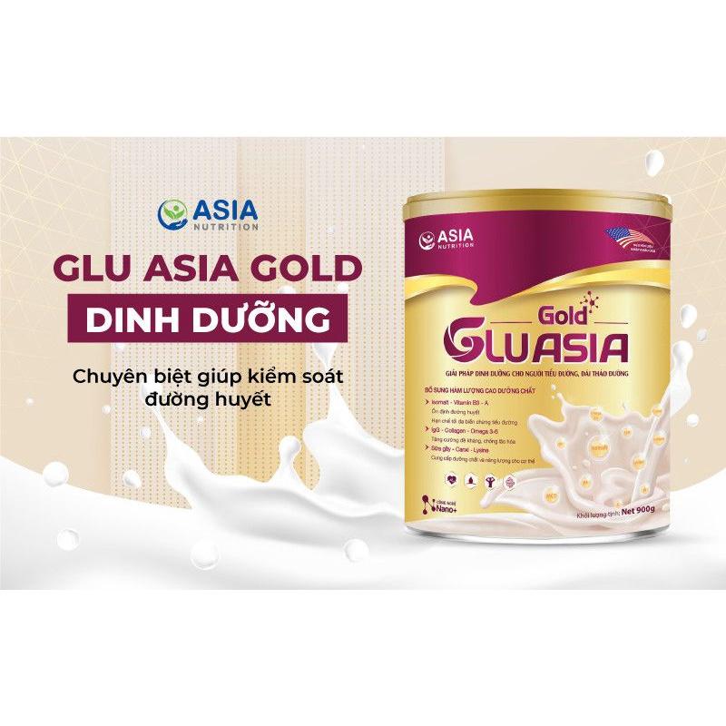 Sữa tiểu đường Glu Asia Gold cao cấp ASIA NUTRITION 400g tác dụng cung cấp dinh dưỡng, năng lượng cho người tiểu đường