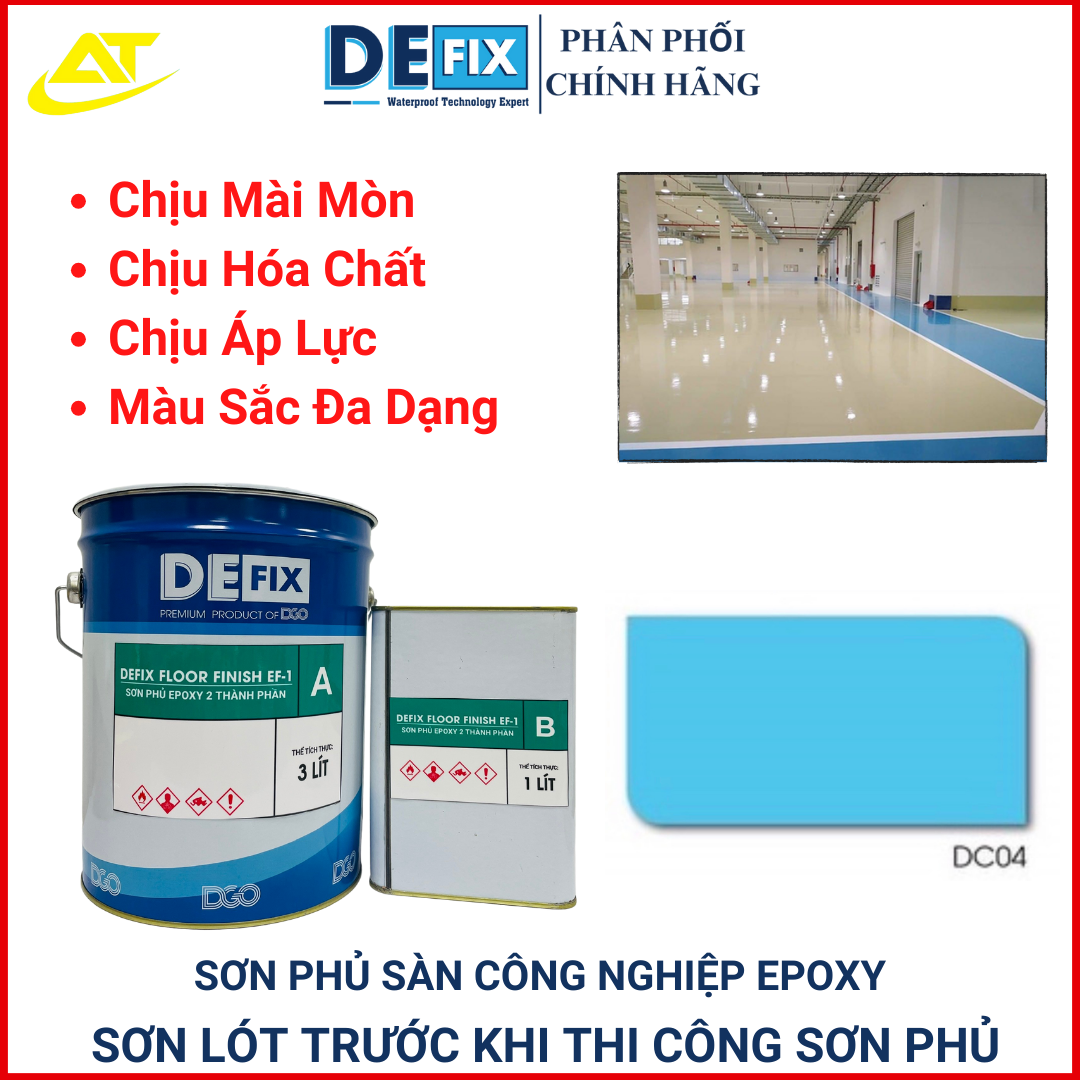 Sơn phủ sàn công nghiệp EPOXY , sơn sàn bê tông, sàn nhà xưởng #4Lít