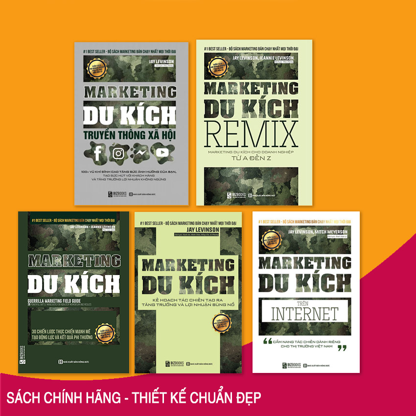 BIZBOOKS - Combo Bộ 5 Cuốn Marketing Du Kích – Bộ Sách Marketing Thực Chiến Bán Chạy Nhất Lịch Sử - MinhAnBooks