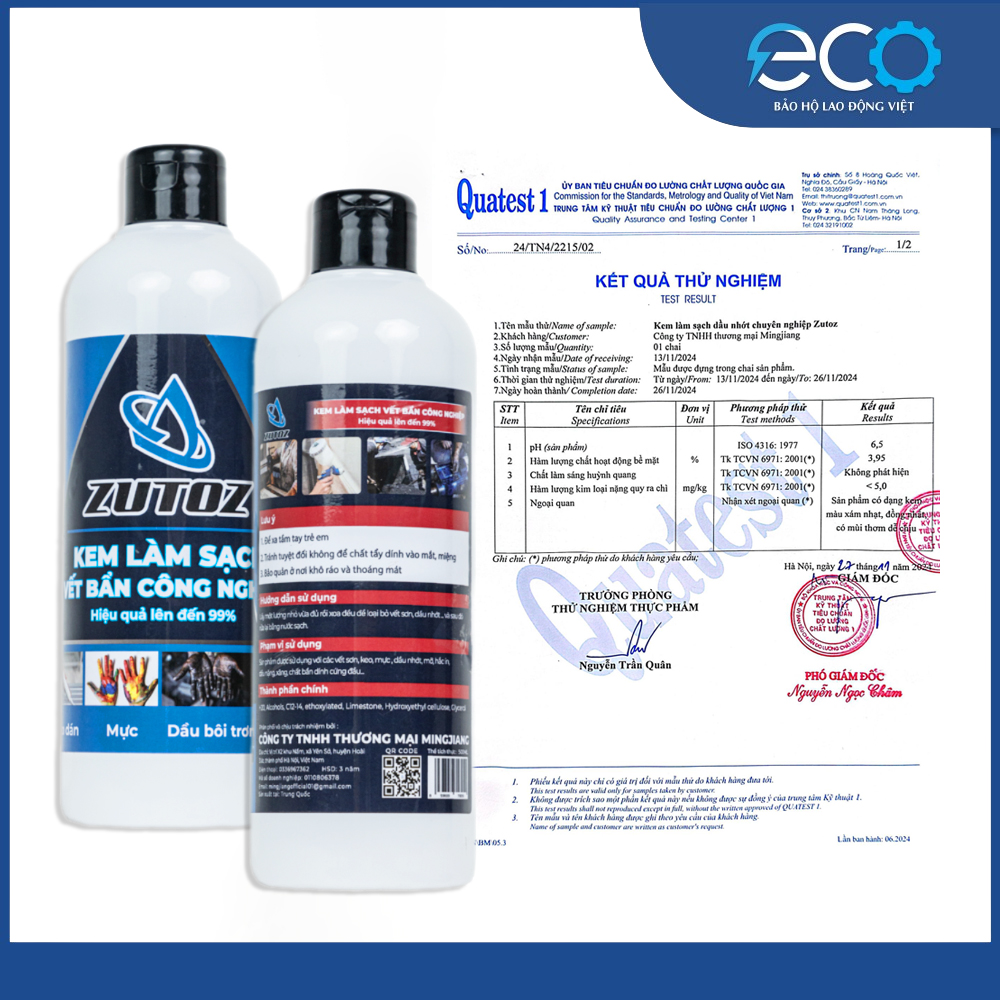 Dung dịch rửa tay sơn, dầu, màu ZUTOZ chuyển tẩy rửa các vết bẩn sơn màu, mực in, keo dán, dầu nhớt, hắc ín
