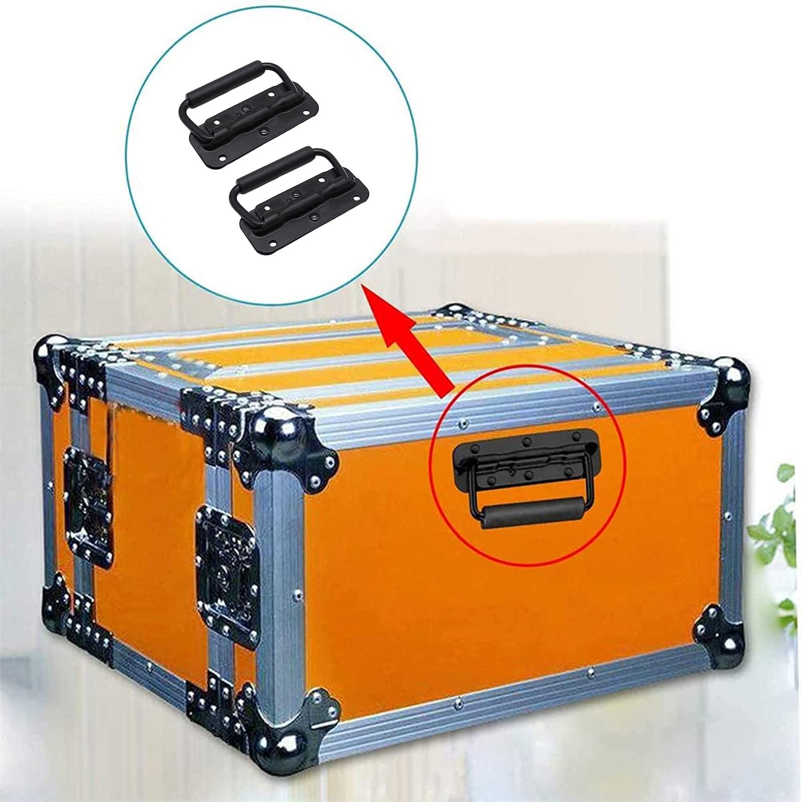 8 hộp tay cầm bay, tay cầm hộp công cụ, tay cầm gấp lò xo, thay thế và lắp đặt tay cầm cho hộp công cụ hoặc hộp lưu trữ-100mm