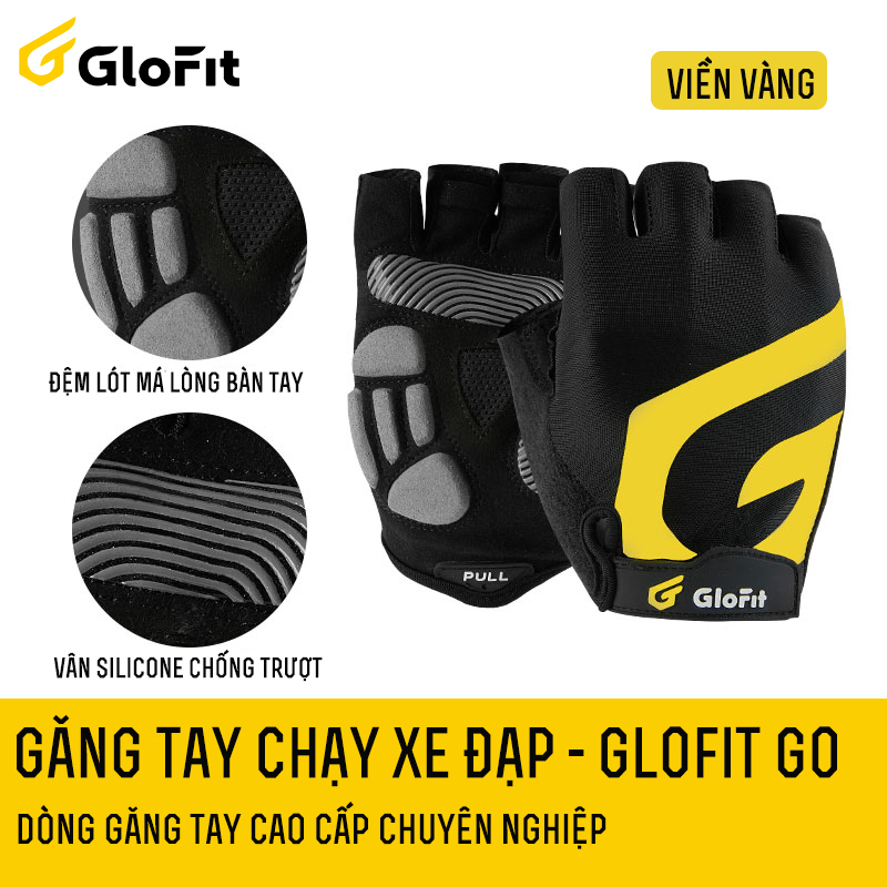 Găng Tay Chạy Xe Đạp Chuyên Nghiệp - GO GLOFIT, Dòng Găng Tay Cao Cấp Đa Năng Chính Hãng Glofit (1 Đôi)