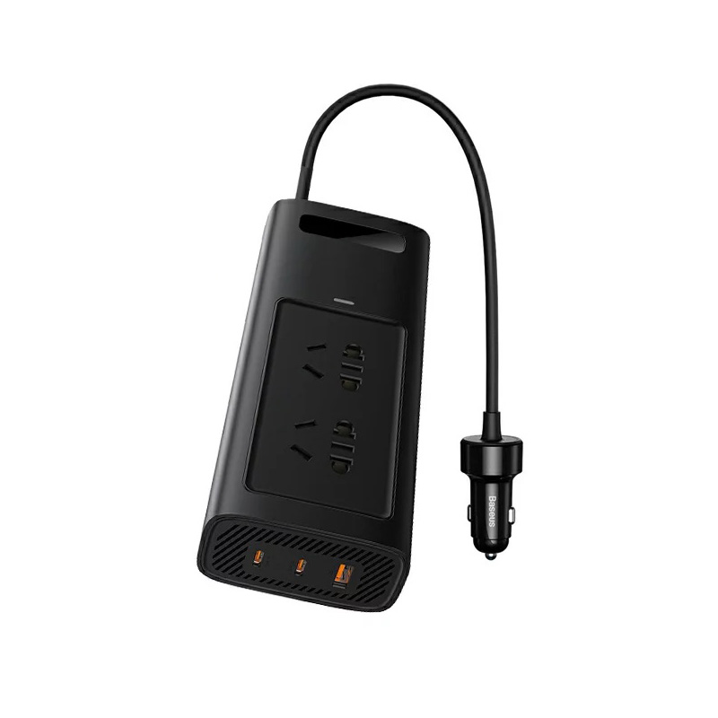 Bộ Chuyển Đổi Dòng Điện Ôtô Baseus Power Inverter Pro 150W (220V CN/EU) (Hàng chính hãng)
