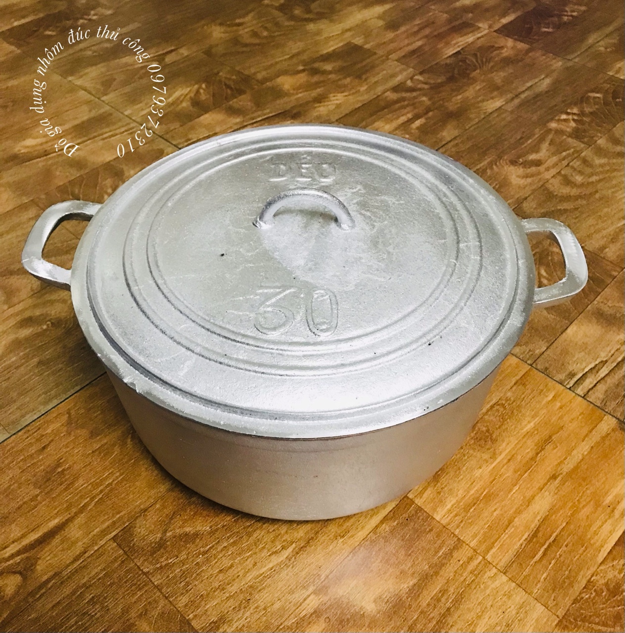 NỒI GANG ĐÚC THỦ CÔNG LÀNG NGHỀ SỐ 30 ( ĐK 30CM )