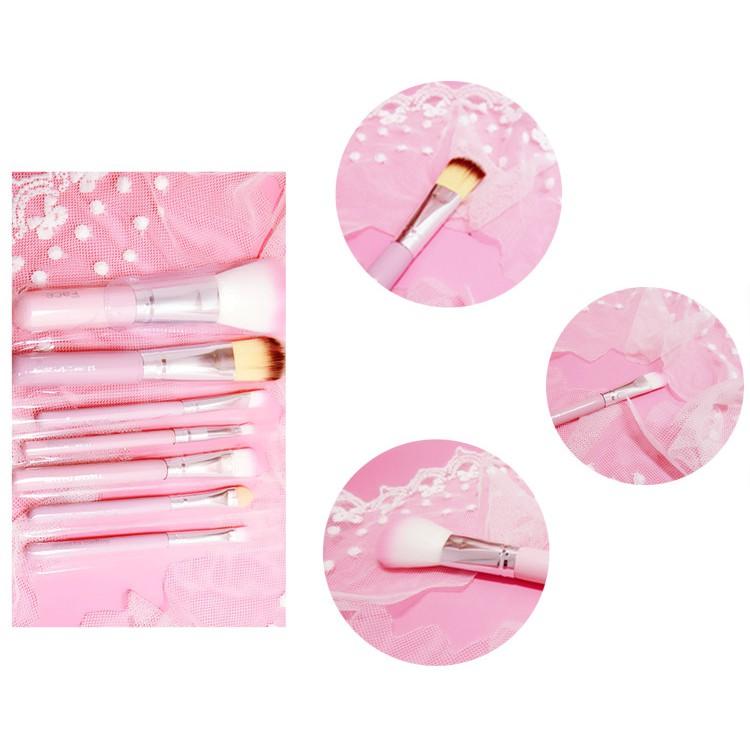 Bộ Cọ Makeup &quot; Prssent for Angel&quot; hộp thiếc mini siêu tiện lợi ( 7 cây )