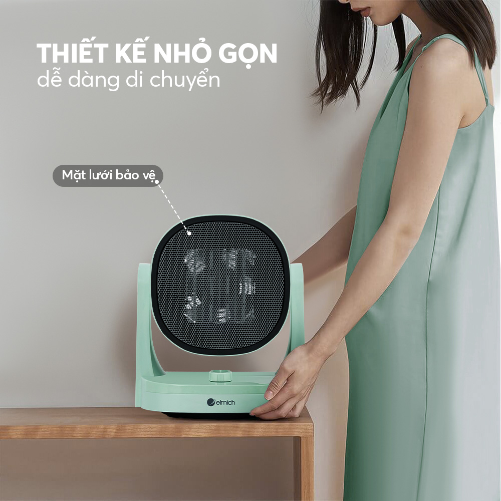 Máy sưởi gốm Elmich CHE-8645 Hàng Chính Hãng