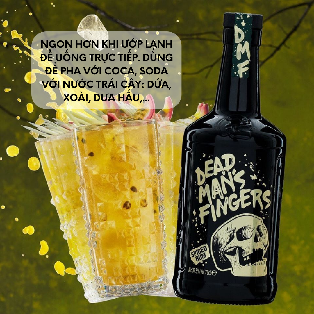 Rượu Dead Man's Fingers Spiced Rum 37.5% 700ml