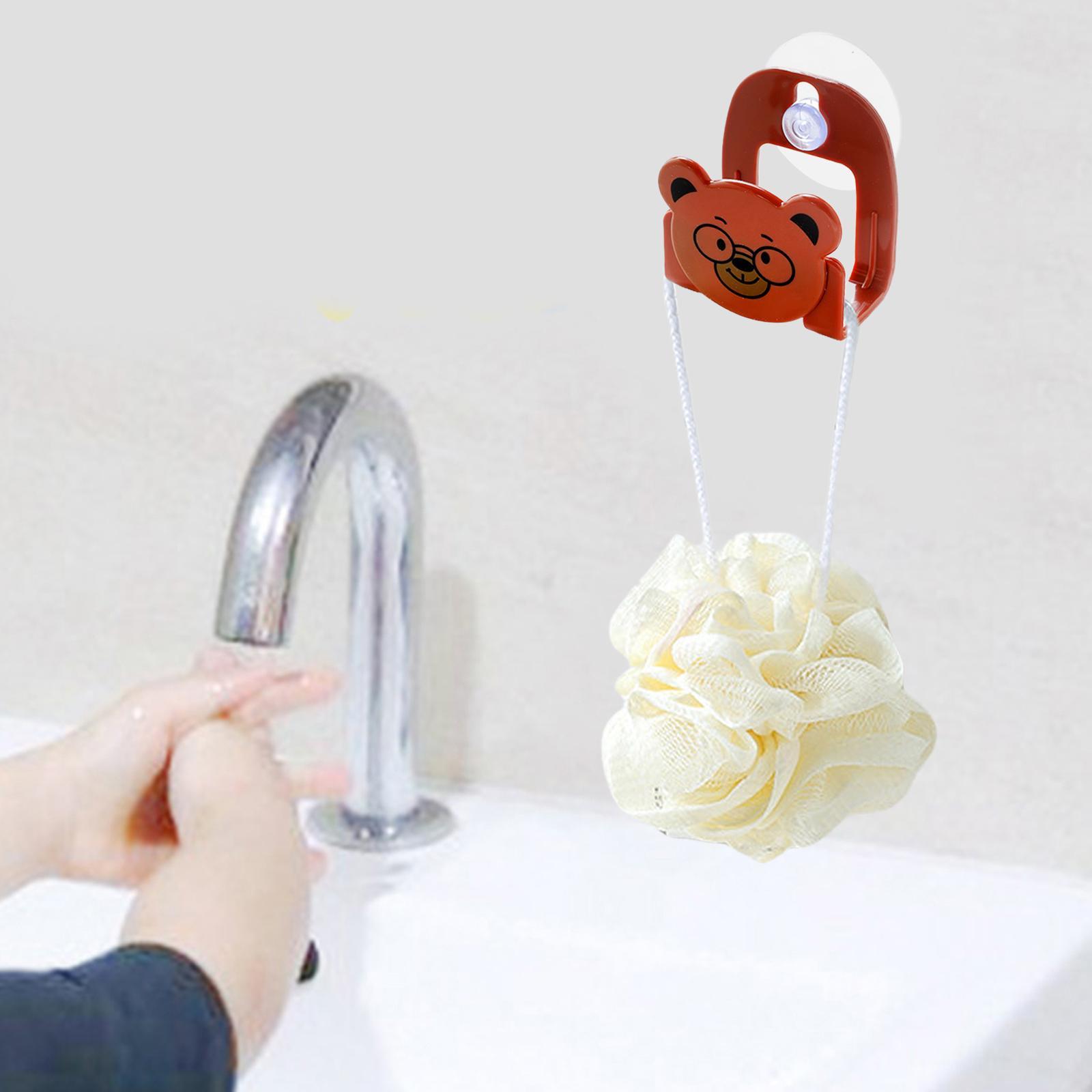 Cartoon Suction Sink Drain Rack Sponge Holder Soap Shelf Hanging Basket