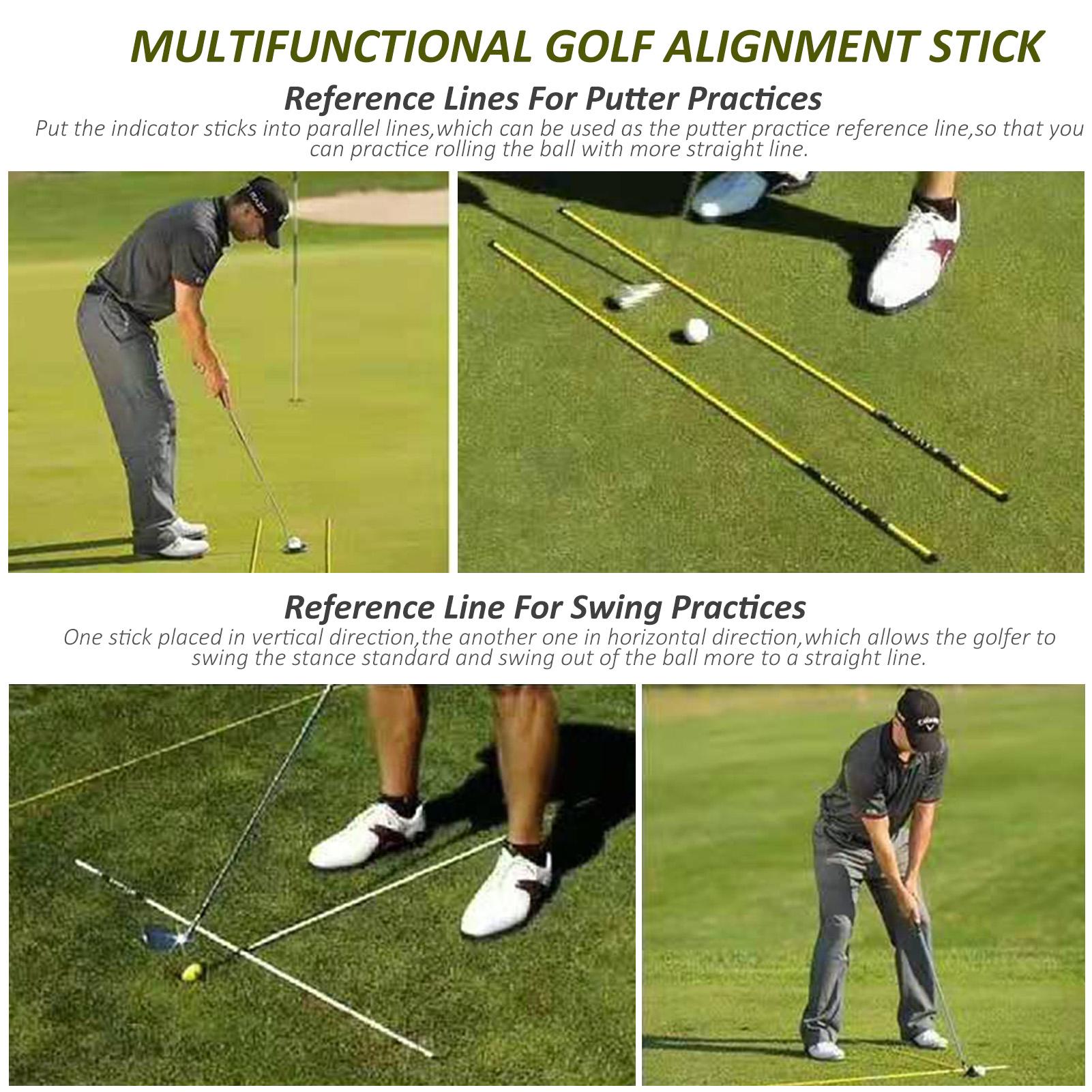 2 gậy căng chỉnh đánh golf bằng sợi thủy tinh cao cấp,có thể gấp gọn