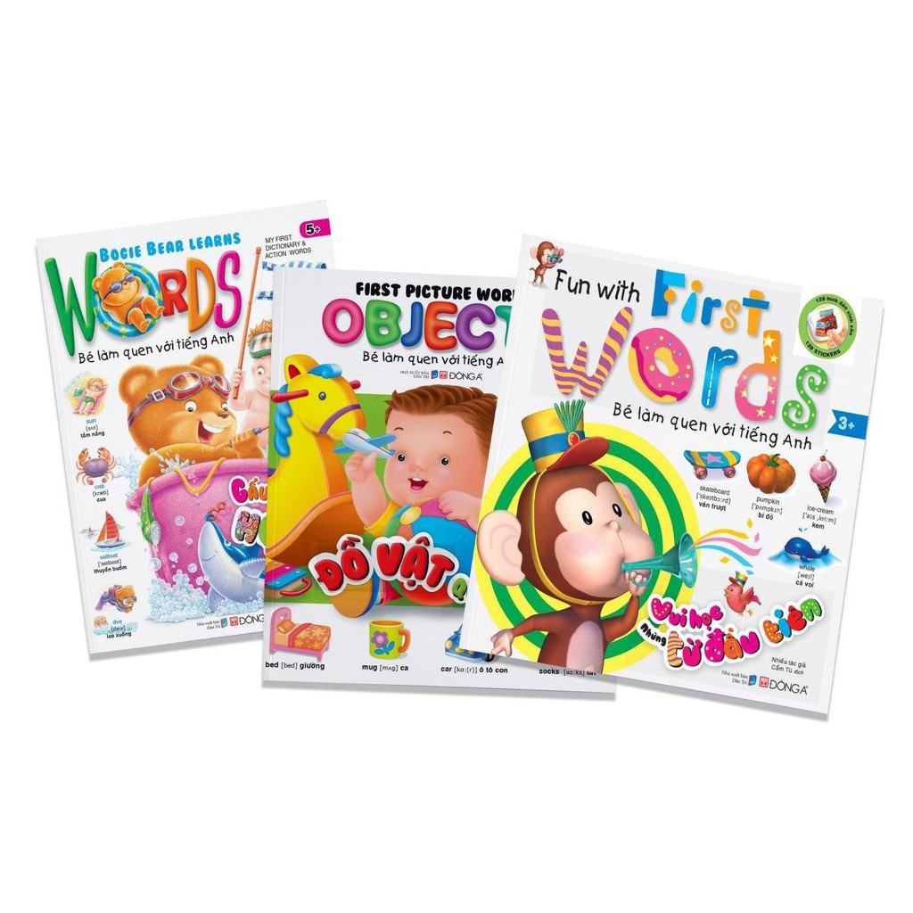 Combo 3 cuốn Bé Làm Quen Tiếng Anh
