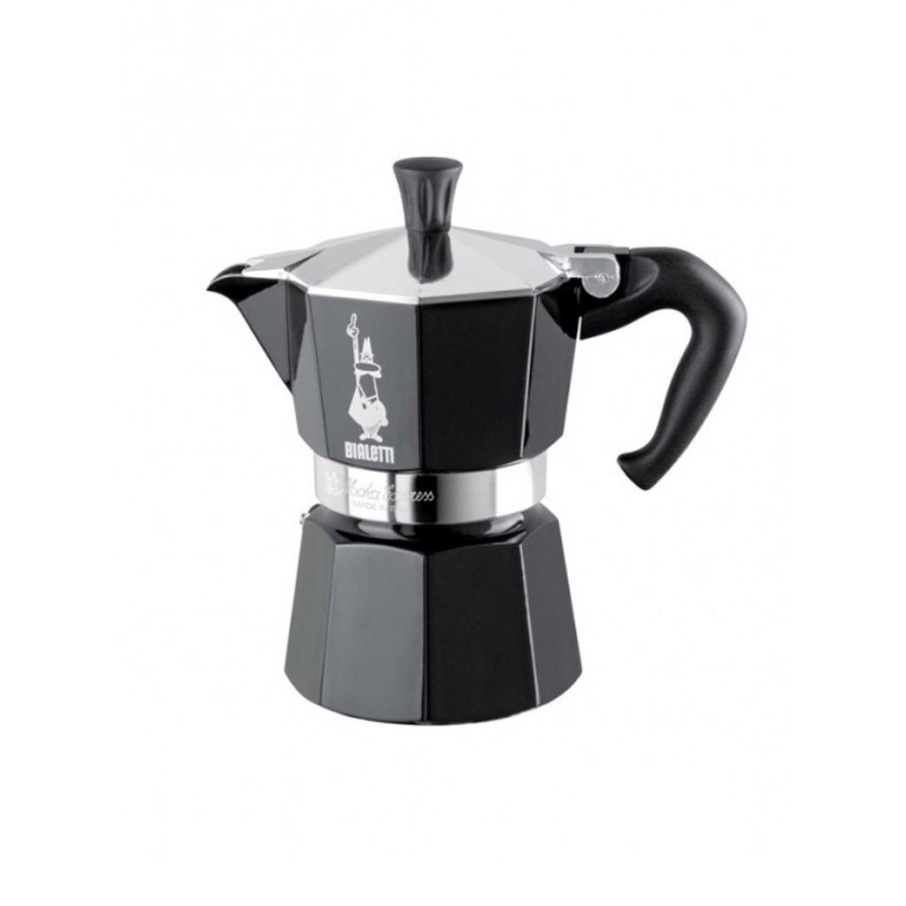 Bình pha cà phê Bialetti - Mokka 3 cup màu đen - 0004952