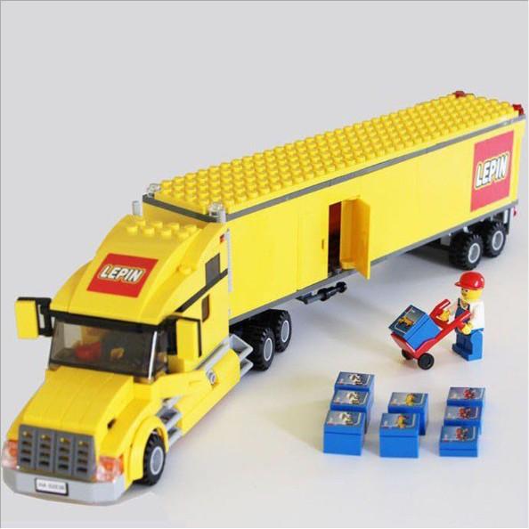 Đồ chơi lắp ráp Xe tải chở hàng - Xếp hình xe tải container kéo hàng cỡ lớn - Lion King 82026