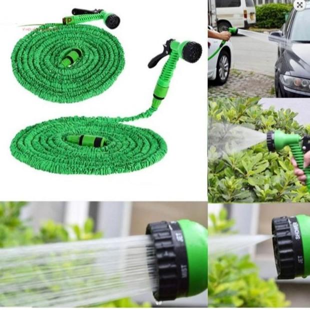 Vòi xịt rửa giãn nở Magic Hose 7.5m - hiện còn màu xanh dương