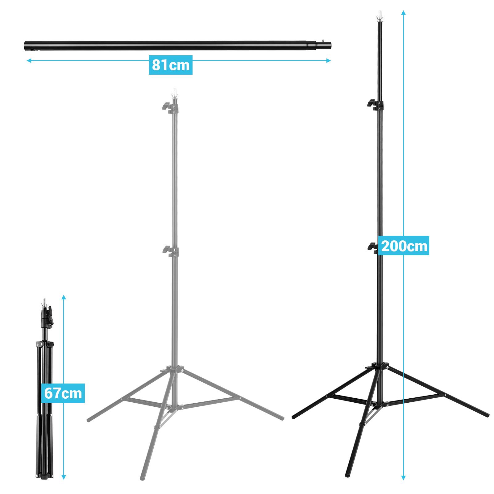 Giá đỡ phông nền hợp kim nhôm có thể điều chỉnh hỗ trợ chụp ảnh trong studio kích thước 2 * 3 Mét / 6,6 * 10 Feet