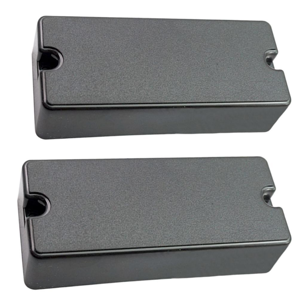 2Pcs Sealed Pickup Cover Humbucker w/ 2 Screw Holes for Electric Bass Parts
