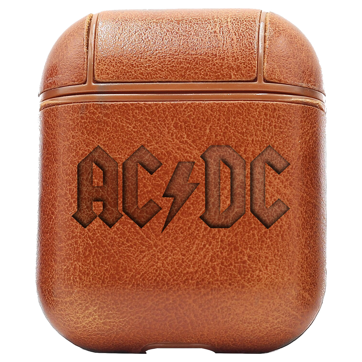 Bao Da Cover Apple Airpods 1 / 2 Premium  Khắc Hình Acdc Rock Band