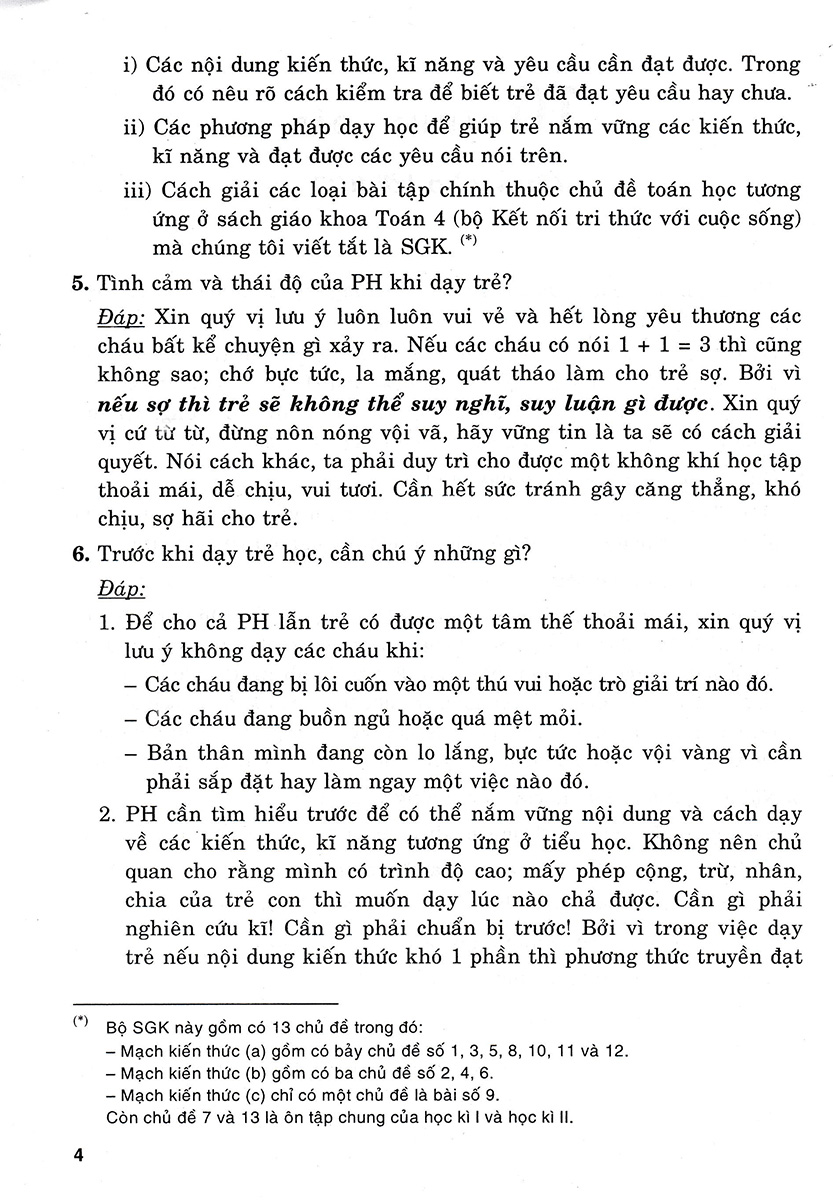 Cha Mẹ Giúp Con Học Giỏi Toán Lớp 4