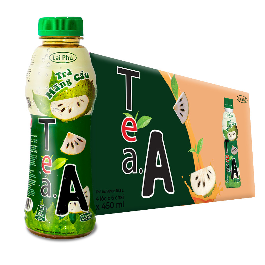 Trà Mãng Cầu Tea.A Chai 450ml - Thùng 24 Chai