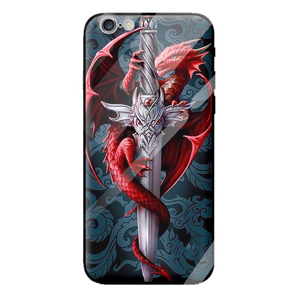 Ốp kính cho iPhone 6 mẫu RỒNG ĐỎ 1 - Hàng chính hãng