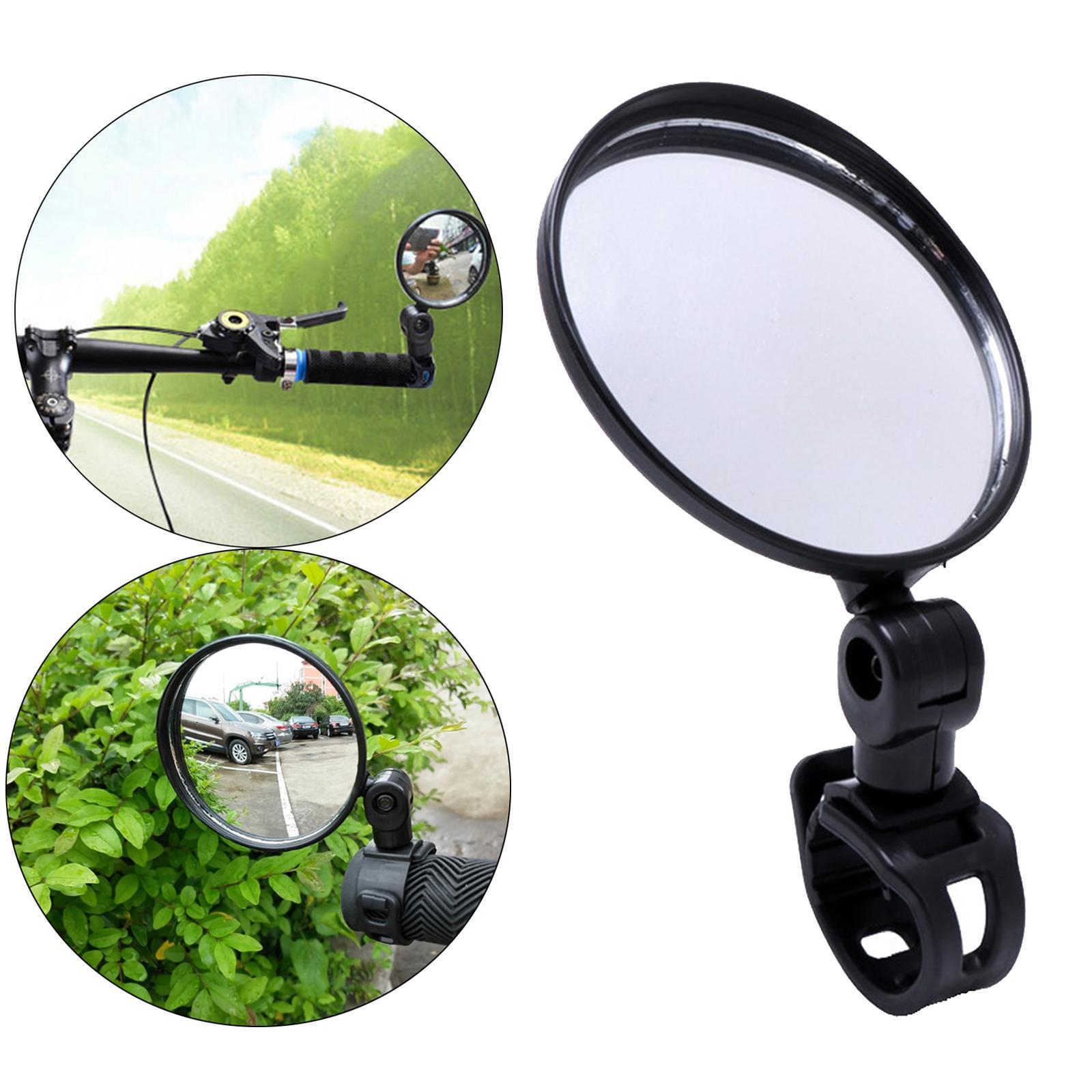 Black 15mm-35mm Rear View Mirror HandleBar End for Electric Bike