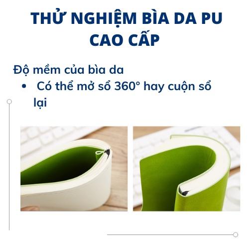 Sổ tay ghi chép A5 bìa da có kèm bút bi HEETON A25862