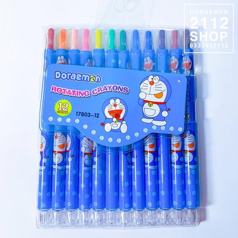Bút màu sáp xoay Doraemon 12 màu - 18 màu - 24 màu