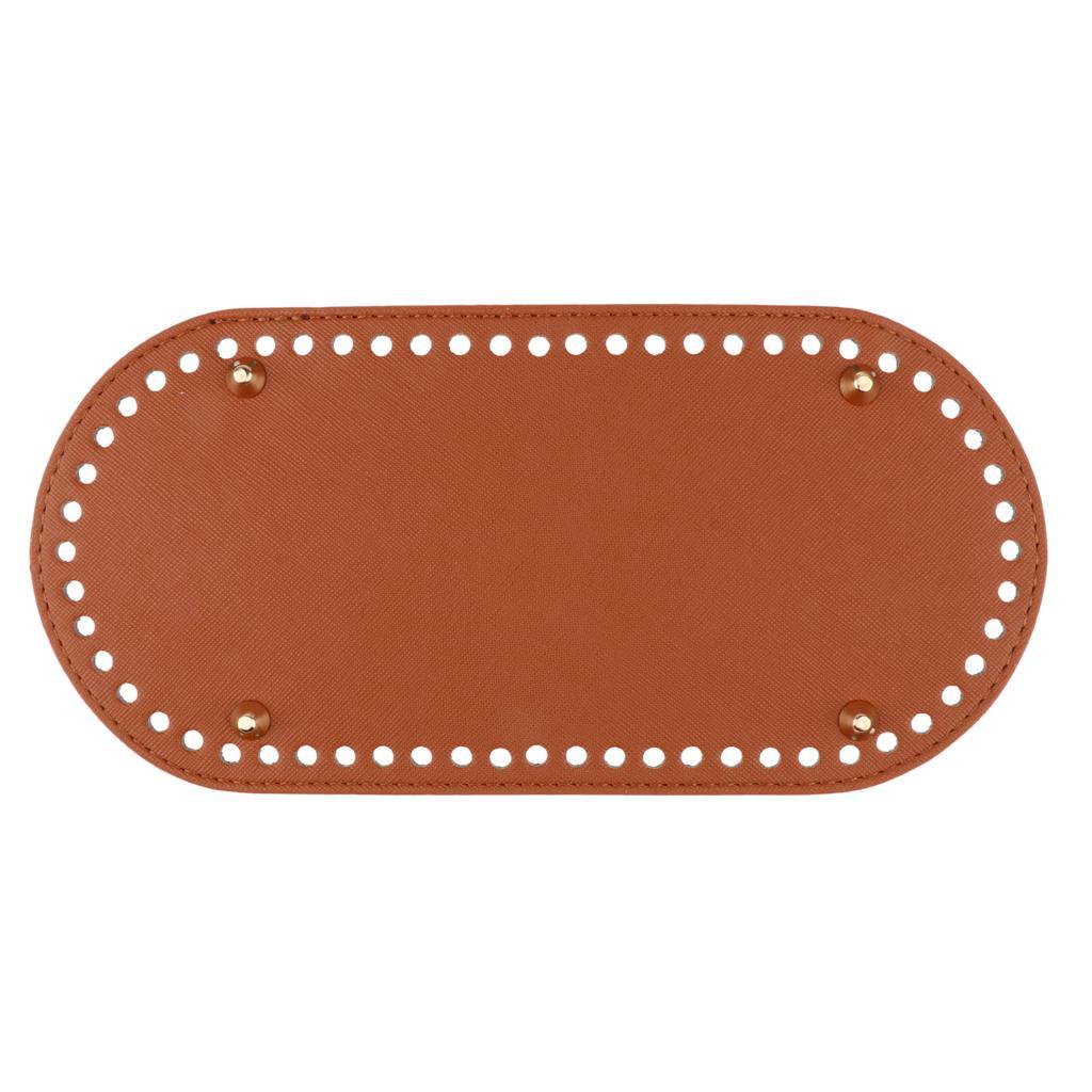 2x Knit Bags PU Pad Bottom Base 25x12x0.4cm Shaper Pet Bag Cushion 60 Holes