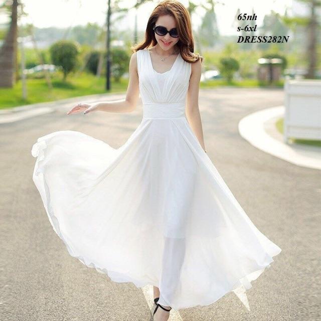 Đầm maxi bồng bềnh cao cấp y hình mx098
