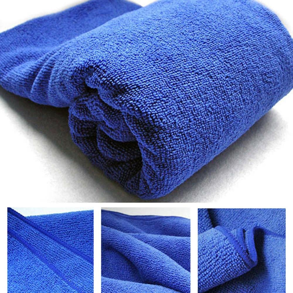 Khăn lau xe Microfiber mềm mịn thấm hút nước tốt Chuyên Dụng lau rửa xe hơi, Ô Tô, xe máy 60*180