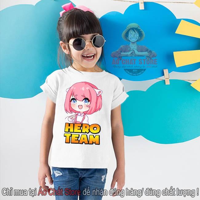BST Áo Hero Team Đầy Đủ Nhân Vật Đẹp | Áo Thun Mini World Toàn Thành Viên Hero Team MC22