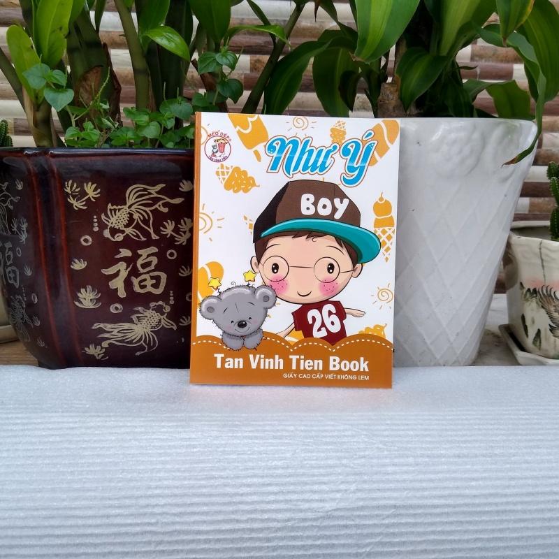 Vở, tập 200 trang 4 ô ly (set 5 cuốn) giấy dày không có lem mực Tân Vĩnh Tiến